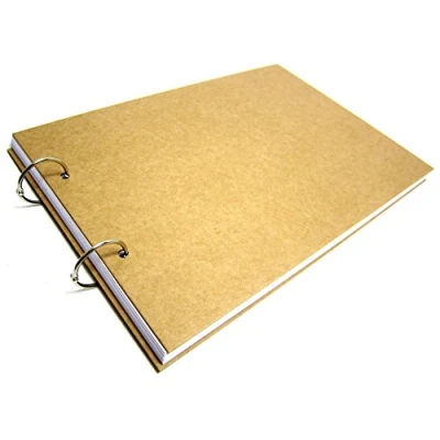 Image of A3/A4/A5 Refillable Binding Ring Scrapbook, Photo Album, Guest Book, Display (A5 (Black Pages))