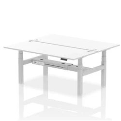 Image of Air B2B 1800x800mm Height Adjustable 2P Bench Desk CP White/Silver