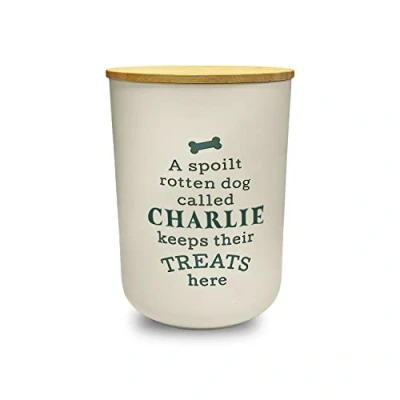 Image of History &amp; Heraldry Personalised Dog Treat Jar Charlie