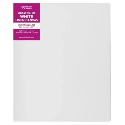 Image of Cowling &amp; Wilcox White Linen Artist Canvas (20 x 24)