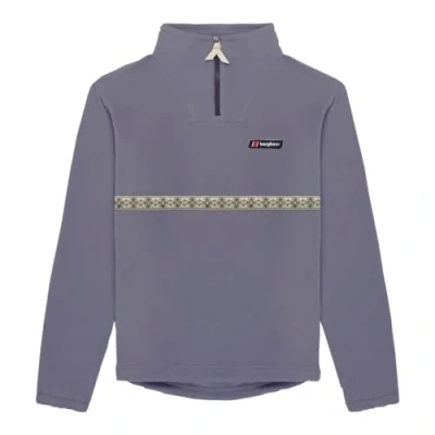 Image of Berghaus Aztec QZ Women&#039;s Oversized Fleece Jumper, Purple/Purple, L, L