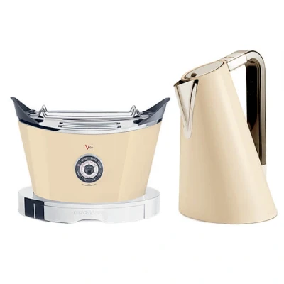 Image of Bugatti Vera Easy Kettle and Volo Toaster Set Cream