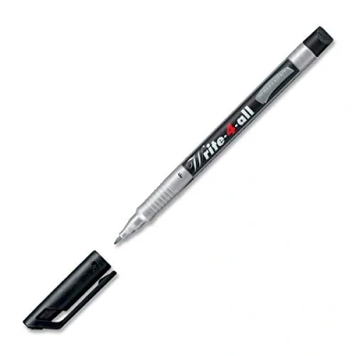 Image of Permanent Marker Pen STABILO Write 4 all Fine Pack of 3 Black