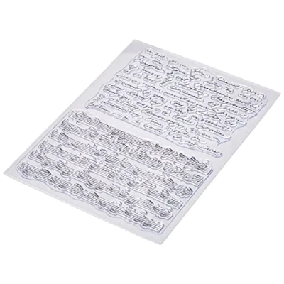 Image of Artemio Clear Stamps Musical Note, Transparent,5.9 by 8.7 Inch