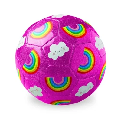 Image of Crocodile Creek Size 2 Glitter Soccer/Rainbow