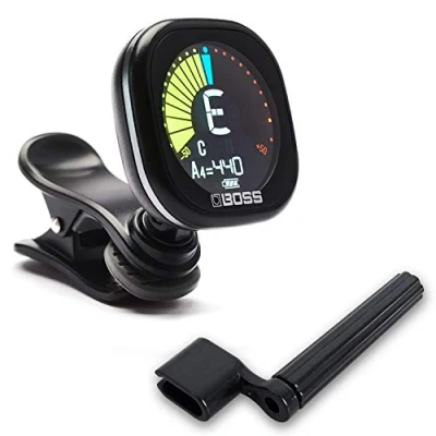 Image of Boss TU 05 Clip On Tuner Rechargeable + Keepdrum String Winder