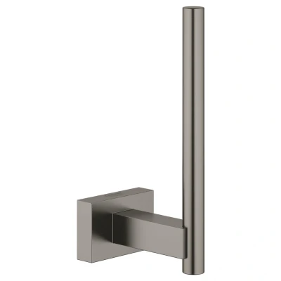 Image of Grohe Essentials Cube Toilet Paper Holder Brushed Hard Graphite (40623AL1)