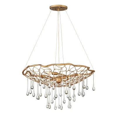 Image of Lisa McDennon by Hinkley Laguna 4 Light Pendant Burnished Gold