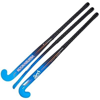 Image of KOOKABURRA Unisex Youth Storm Hockey Stick, Blue Black, 34 Light UK