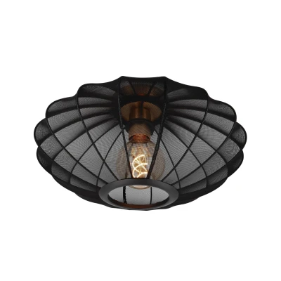 Image of Lucide Corina ceiling light, black, Ø 40 cm, E27