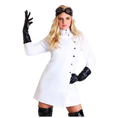 Image of Plus Size Mad Scientist Fancy Dress Costume for Women 2X