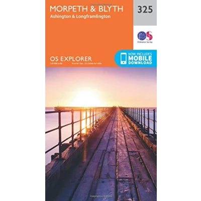 Image of Explorer 325 Morpeth &amp; Blyth Map With Digital Version
