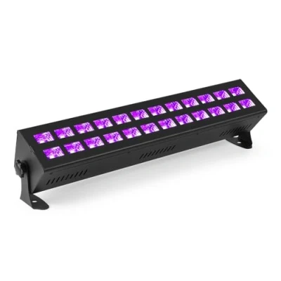 Image of BeamZ BUV243 LED UV Light Bar with Ultraviolet Blacklight DJ Party Effect High Output 24x3W and DMX Control