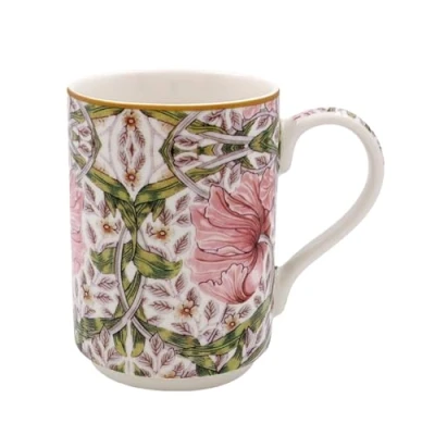 Image of Lesser &amp; Pavey Pimpernel Mug Ceramic Coffee Mugs for Home or Work Premium Design All Occasions Lovely Tea, Hot Drinks William Morris