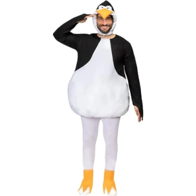 Image of Funidelia Madagascar Penguin Costume for men and women Cartoons, Madagascar, Films &amp; Series adults accessory fancy dress props Halloween, carnival parties Size M L