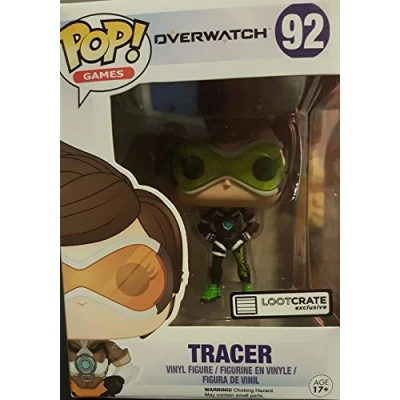 Image of Pop! Games Funko Overwatch Tracer Figure #92 Loot Crate Gaming June 2016 Exclusive