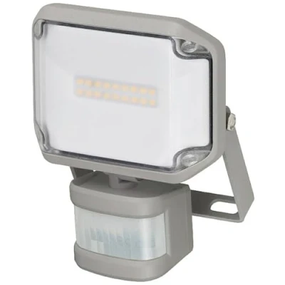 Image of Brennenstuhl LED Floodlight AL 1050 with PIR/LED Spotlight for Outdoor Use Motion Sensor and 1010 Lumen (LED Light Wall Mounting, 10W, Warm White 3000K, IP44)