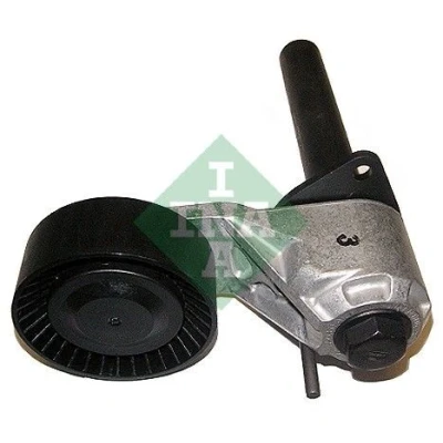 Image of 11287799851, 7799851 Tensioner Lever, v ribbed belt INA 534 0401 10 70mm 26mm BMW: X5