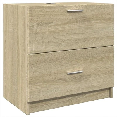 Image of vidaXL Sink Cabinet Sonoma Oak 59x37x59 cm Engineered Wood
