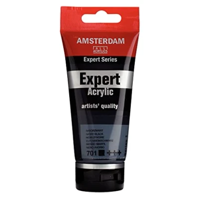 Image of Amsterdam Expert: Artists Acrylic Paint :75ml IVORY BLACK (701) Series 1