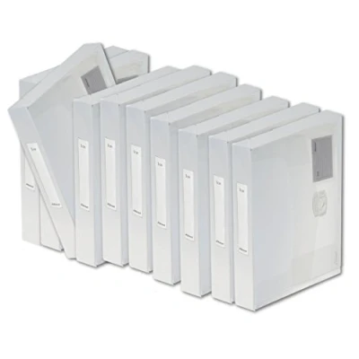 Image of Rexel Ice A4 Plus Document Box Files, 25 mm Pack of 10, White