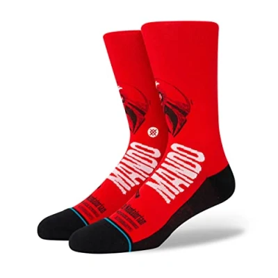 Image of Stance Star Wars Mando West Socks Red (Large)