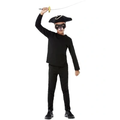 Image of Smiffys Rat Kit Hat, Sword, Eyemask &amp; Nose, Children&#039;s Animal Fancy Dress, Dress Up Accessories