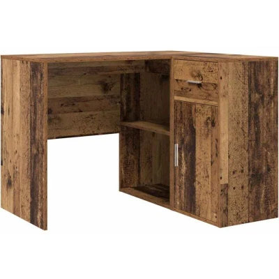 Image of vidaXL Corner Desk Old Wood 102x88x75 cm Engineered
