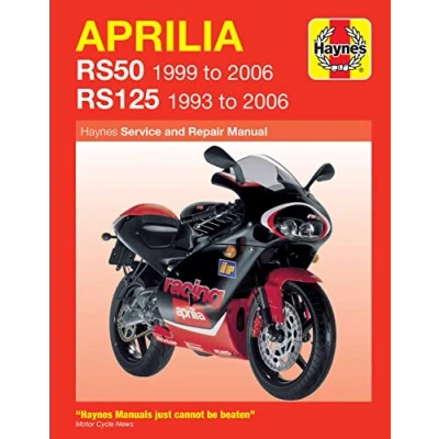 Image of Aprilia RS50 (99 06) &amp; RS125 (93 Haynes Repair Manual (Paperback)