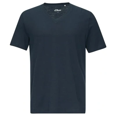 Image of s.Oliver Men&#039;s 2153000 T Shirt, Blue 5978, S
