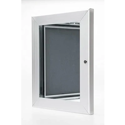 Image of Linno® A1 A2 External Lockable Pinnable Notice Board with Waterproof Seal for Outdoor or Indoor Use (A2 Size)