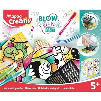 Image of Maped Creative 846715 Dandelion Pens Pop Art with Spray and Colouring Templates, 14 Piece Set, Many Colours
