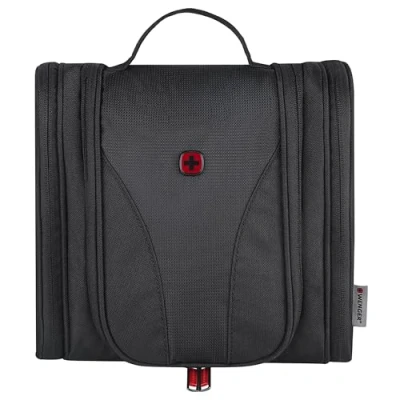 Image of Wenger 611877 Hanging Toiletry Kit Black Unisex Adult Luggage One Size, Black, Organizer