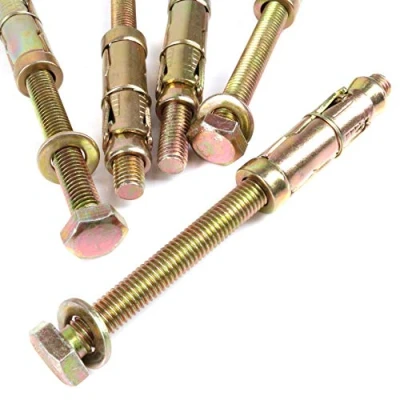 Image of 5X Heavy Duty Loose Bolt Shield Anchors M10 x 135mm Expansion Bolts for Brick, Concrete &amp; Masonry