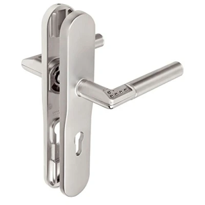 Image of Tesa Assa Abloy MCHDL885CM Long Plate Handle with 85 Right Hand, Chrome