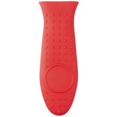 Image of Amazon Basics Rectangular Hot Handle Holder, Red