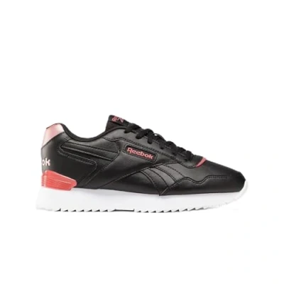 Image of Reebok Women&#039;s Glide Ripple Clip Sneaker, CBLACK/SEDROS/ROSGOL, 7.5 UK
