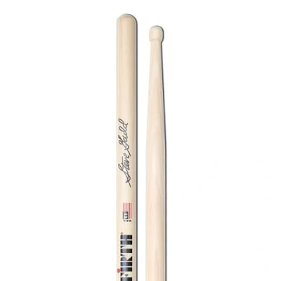 Image of Vic FIrth Signature Series Drumsticks Steve Gadd Natural Wood Tip Black