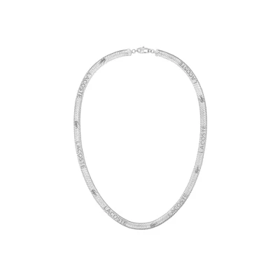 Image of Lacoste GRIT Necklace silvercoloured, Men&#039;s, Size: One Size, Silver coloured