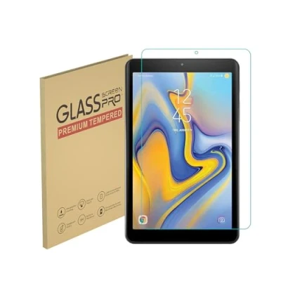 Image of HYGMOCC Screen Protector for Samsung Galaxy Tab A 8.0 inch (2018) (SM T387 Model) Tempered Glass Film, 9H Hardness,Anti Scratch,Case Friendly,Bubble Free (1 pcs)
