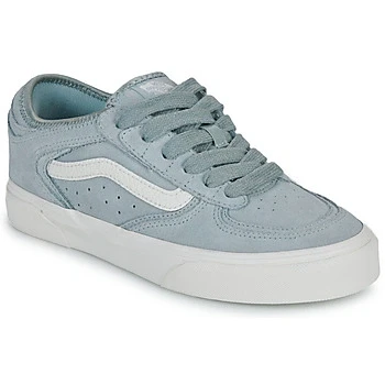 Image of Vans Rowley Classic Unisex Trainers, Size: 5.5, Aqua gray Suede
