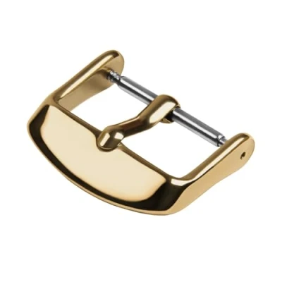 Image of Archer Watch Straps Stainless Steel PVD Replacement Buckle (Polished Gold, 20mm)