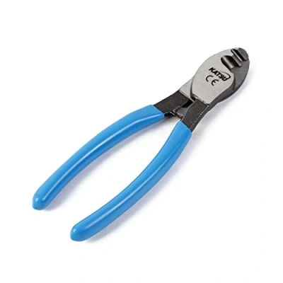 Image of KATSU Cable Cutter Wire Stripper 150mm (6&quot;), Heavy Duty Cutting Plier for Aluminum Copper Wires 417343