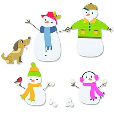 Image of Sizzix Thinlits Die Set 17PK Snow Family by Jennifer Ogborn 665959 Chapter 3 2022, Multicolor, One Size