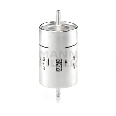 Image of 95191678 Fuel Filter MANN WK 830 In Line 8mm BMW: 3 Saloon, Coupe, PEUGEOT: 205 II Hatchback, Expert I Van
