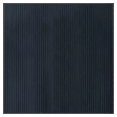 Image of vidaXL Grey Rectangular Bamboo Rug Modern Design Area Hallway Carpet Runner with Anti Slip Backing, Easy to Clean, 100x100cm