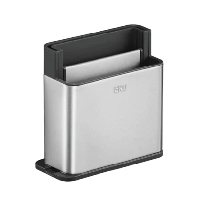Image of EKO Kitchen Counter Organiser Utensil with Chopping Board Rack &amp; Cutlery Drainer for Sink Customisable Compartment Knife Stand Stainless Steel Holder Perfect