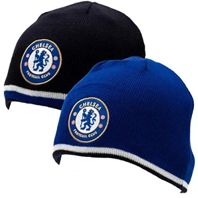 Image of Chelsea Fc Reversible Knitted Hat Beanie