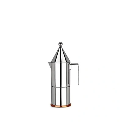 Image of Alessi LA CONICA ESPRESSO COFFEE MAKER, 3 CUP, Stainless Steel, Silver
