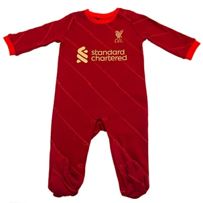 Image of Brecrest Liverpool FC Baby Kit Sleepsuit 2021/22 (6 9 Months)